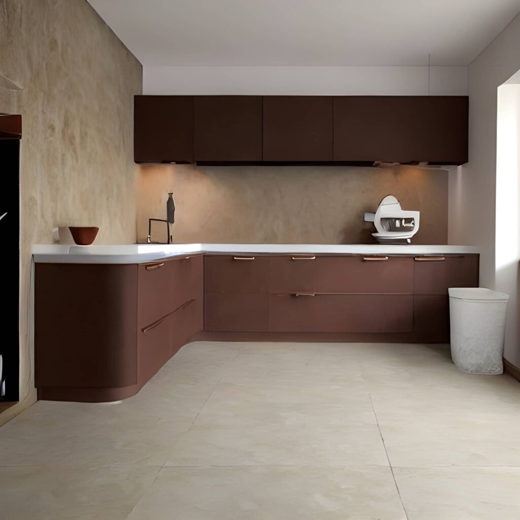 vastu colour for kitchen - Guide to Choose the Best Vastu Colour for Kitchen in 2023 brown colour kitchen slab as per vastu, professional painters as per vastu