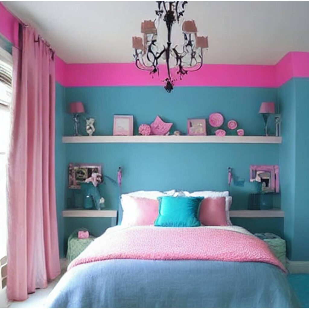 two-colour combinations for bedroom - Five Amazing Pink Two-Colour Combinations for Bedroom Pink Two-Colour Combinations for Bedroom, pink and blue two color combination for bedroom