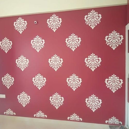different stencil painting