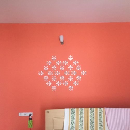 modern stencil painting